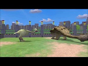 Zoo Tycoon 2 Dinosaur Death Battle: Ankylosaurus vs Elephant Bird