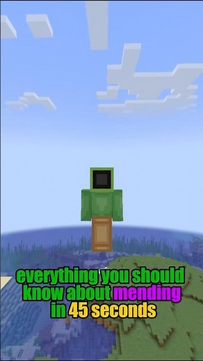 Minecraft MENDING in 45 Seconds! #minecraft #mc #shorts