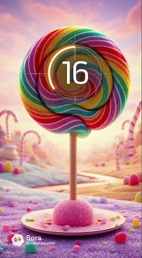 10 seconds timer of lollipop exploding