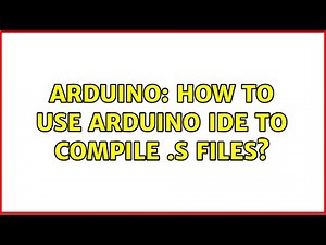 Arduino: How to use arduino IDE to compile .s files?