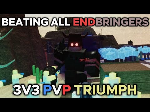Beating all ENDBRINGERS in Tower Battles (3v3 PVP Triumph) | ROBLOX