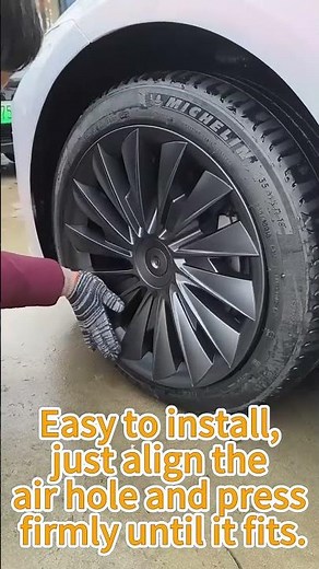 Tesla wheel covers hub cap installation tutorial#teslahub #wheelcover #hubcap