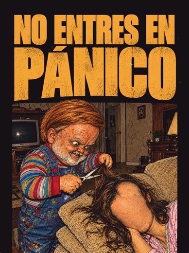Esto es lo que debes de hacer si encuentras a Chucky en tu sala. #horrorstory #misterio