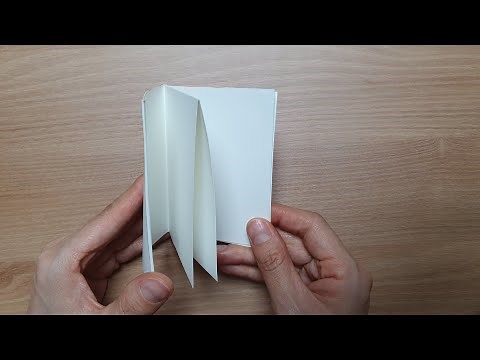 Folding a book from a single sheet of paper / Making an 8-page book / Mini book