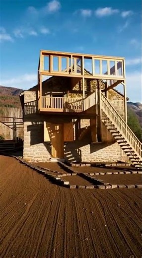 Modern Timber Extension on a Traditional Stone Farmhouse