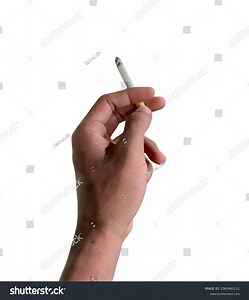 Female Hand Holding Smoking Cigarette On Stock Photo 2365465111 | Shutterstock