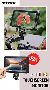 430 reactions · 20 shares |  30% OFF – F700 7" Touchscreen Monitor Sharper shots, smoother workflow! Featuring 4K loop in/out, intuitive UI, and pro-grade visuals.  Limited-time deal — grab yours now!  Video by @batis_film | Neewer | Facebook