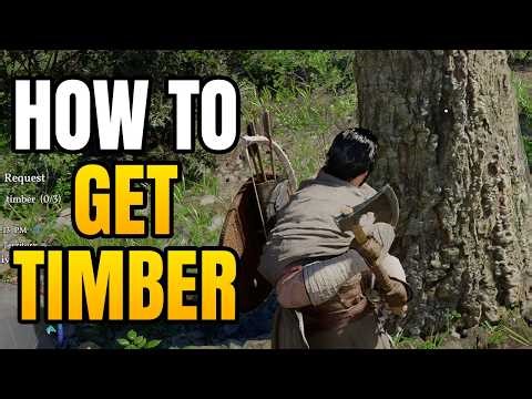 Crimson Desert – How To Get Timber | How To Chop Down Trees Easily