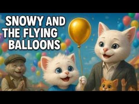 🎈🐾 "Snowy and the Balloon – A Fun Lesson in Patience"