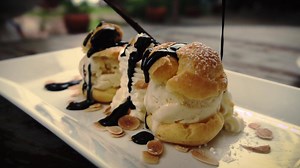 A traditional and authentic french dessert this week: the Profiteroles. From today until Sunday only, lunch & dinner. | Open Wine Restaurant