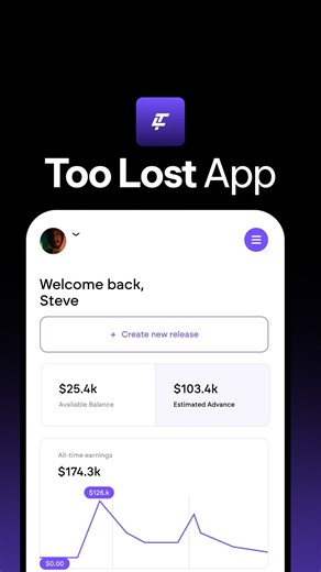 Say Goodbye to Music Distribution Headaches! 📱 Introducing Too Lost App: Upload tracks in seconds, manage your catalog effortlessly & get paid fast! • 450 global platforms • Exclusive insights • Flexible payouts Get started now and take control of your music career! | Too Lost