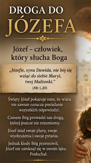 Józef – człowiek, który słucha Boga #wiara #niezbędnikkatolika #modlitwa