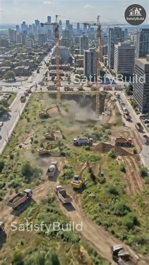 🏙️ URBAN MEGA Site Clearance | NP Tower Construction Begins! | Aerial Drone View | SatisfyBuild