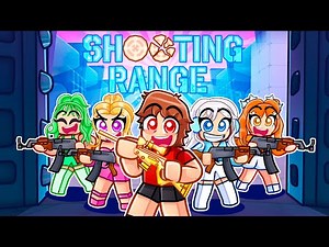 Techy Vs 4 CRAZY FAN GIRLS In The Rivals Shooting Range...