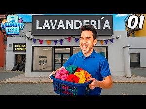 What could possibly go wrong with a simple laundromat? 🤔🧺 Laundry Store Simulator #1
