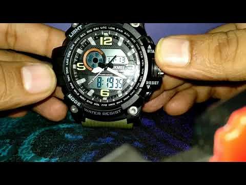 Skmei watch set time/day/date/month/year