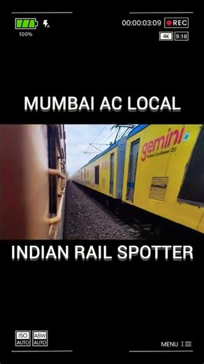 Mumbai's AC Local Train Crossing