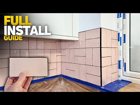 A Modern Way To Install Subway Tiles | Stunning Kitchen Splashback