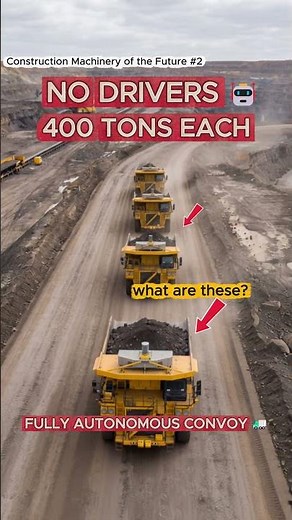 No Drivers. 4 Trucks. Fully Autonomous 🤖