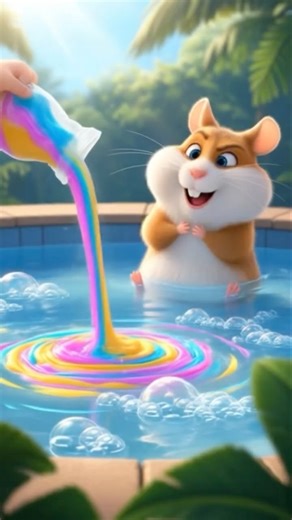 🐹 Hamster’s AWESOME SLIME Adventure! Slime in the HOT TUB? 🤣
