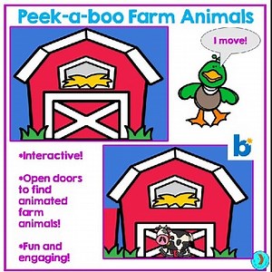 Peek-a-boo Farm Animals BOOM CARDS