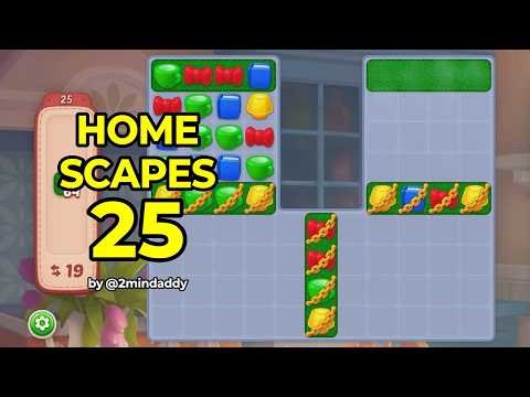 Homescapes Level 25 No Boosters Gameplay