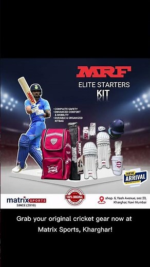 New Arrival - MRF Cricket Kit | Matrix Sports Kharghar Navi Mumbai 📞9819000276 #kharghar