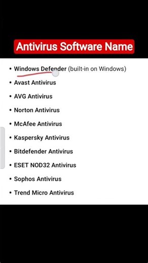 Antivirus Software Example #antivirussoftware #kvs #exam #education #nvs #youtubeshorts #computers