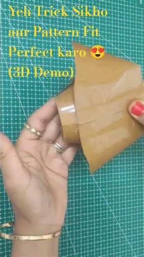 2D to 3D Pattern Magic ✨ Real Body Fit Ka Secret (Must Watch!)