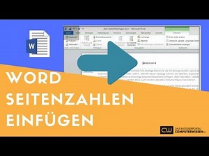 Seitenzahlen einfügen in Word 2010 - TUTORIAL