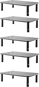 Husky Mounts 5 Pack Metal Monitor and Laptop Height Adjustable Stand Vented Metal Multi-Pack Lots (5 pack)
