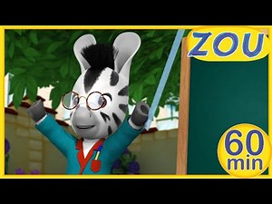 Zou in English 📏ZOU GIVES LESSONS 📙 60 min COMPILATION | Cartoons for kids