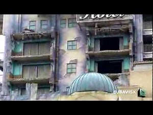Disneyland Paris - Tower of Terror - Drop from outside (DLRP)