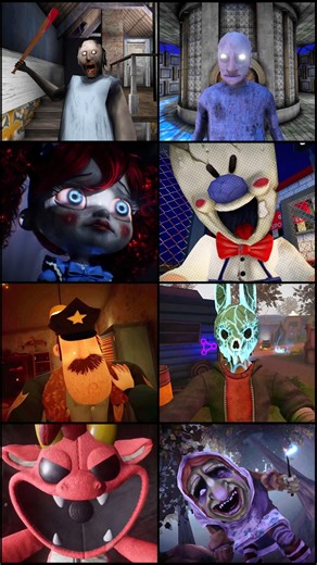 Granny Vs Grandpa Vs Ice Scream 1 Vs Hello Neighbor Vs Poppy Playtime Chapter 5