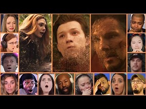 Reactors Reacting To Thanos Snap | Avengers Infinity War Movie Reaction Mashup