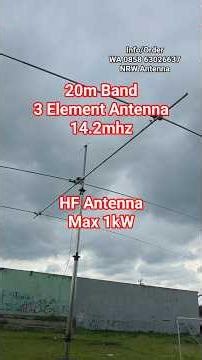 20m Band 3 Elemen HF Antenna 14.2mhz