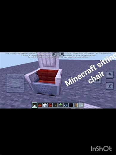 how to make a minecraft chair chair# minecraft#build#