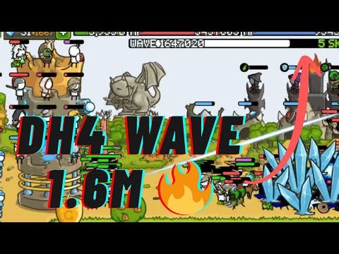 🔥Dh4 Por Fin🔥 Wave 1.6M🔥 Grow Castle #gameplay #growcastle