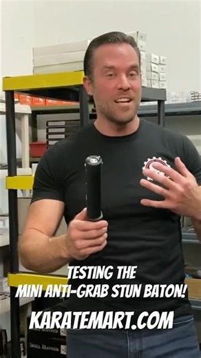 Ouch! 😩 Anti-Grab Stun Baton Test! Self-Defense Weapon Review #stungun #selfdefense