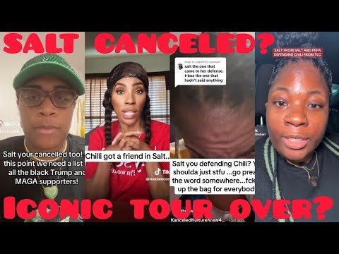 FIRST CHILLI NOW SALT IS CANCELED | ICONIC TOUR IS NO LONGER #tlc #saltnpepa #envogue #maga #trump