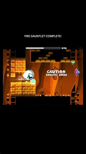 FIRE GAUNTLET COMPLETE #firegauntlet #gd #gdlevels #geometrydash #magma