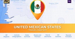 Mexico Map - United Mexican States Travel Map