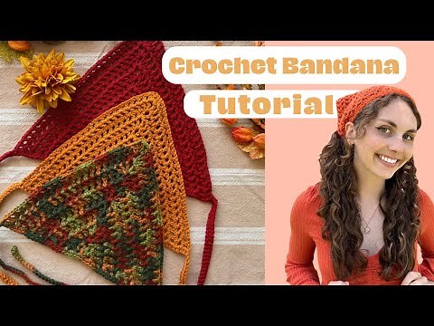 EASY Crochet Bandana Tutorial (Beginner Friendly)