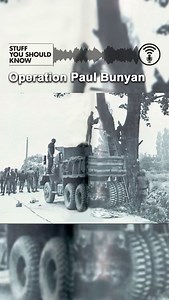 If we told you that World War III was in danger of happening over the trimming of a tree would you believe us? This was Operation Paul Bunyan. | Stuff You Should Know