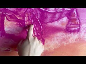 Subtractive Drawing in NuPastel: Desert Tortoise