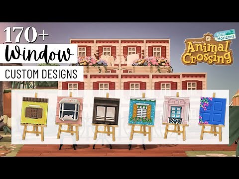 170+ Window simple panel custom designs for your island houses in ACNH | Animal Crossing