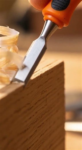 Tiny Bench Chisel Slices Through Hardwood Like Butter