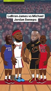 LeBron James vs Michael Jordan Sweeps! #nba | Rebound Rewind