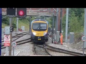 First TransPennine Express Class 185 entaring Manchester Airport Station
