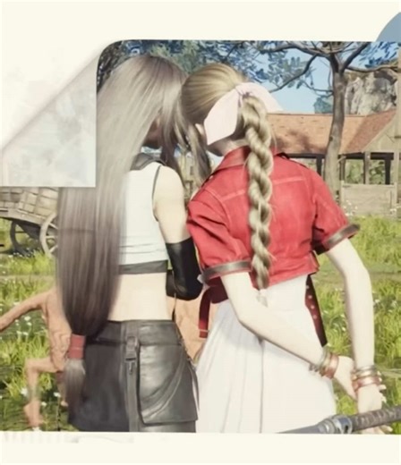 tried something new 😭 #aerti #aerithgainsborough #tifalockhart #Finalfantasy7 #edit ib: .eoubi